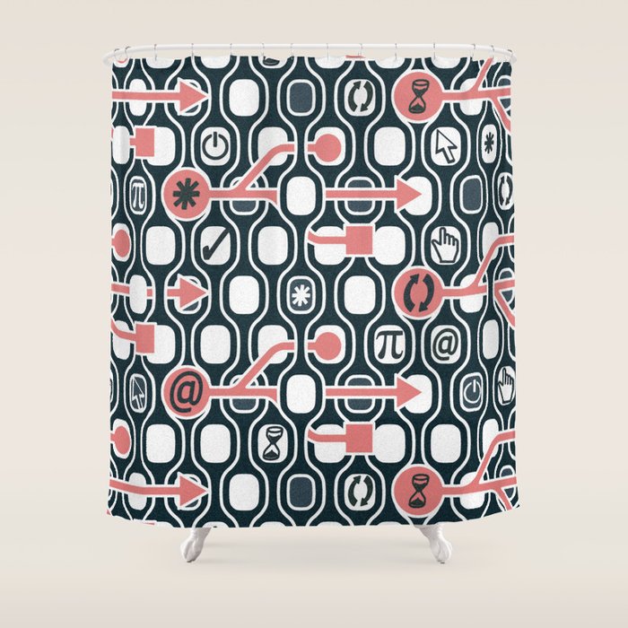 Geek Spirit Pomegranate Shower Curtain By Chiccabesso Society6