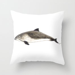 Harbour porpoise Throw Pillow
