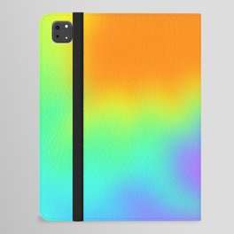 Bright Rainbow Wiggly Gradient iPad Folio Case