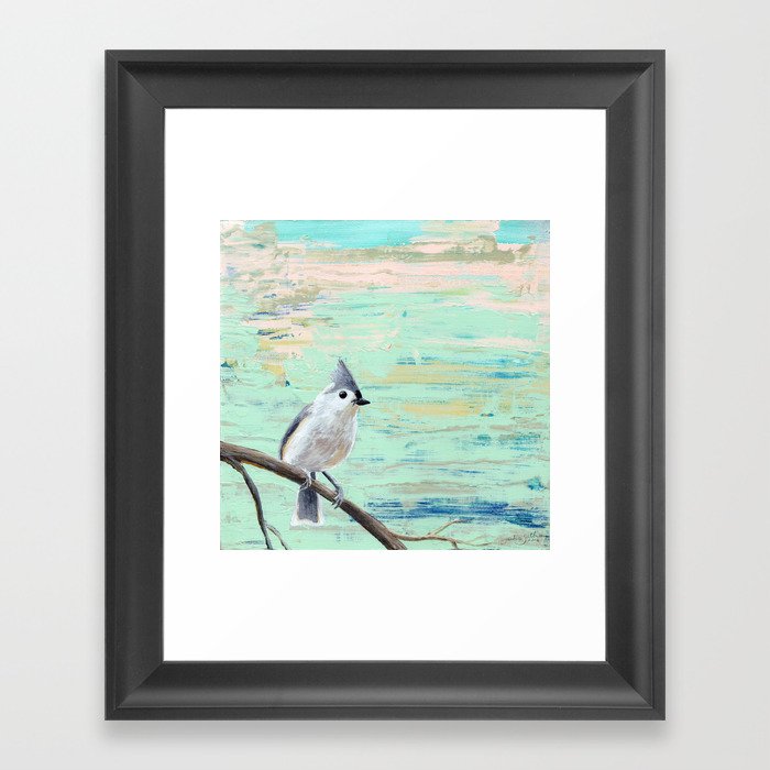 Tufted Titmouse Framed Art Print