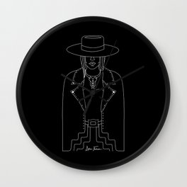 Lady Outlaw Wall Clock