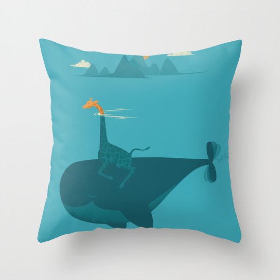 Nature's Submarine Throw Pillow