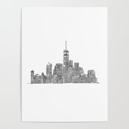 New York Skyline Poster
