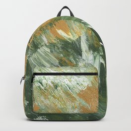 Golden Spring Acrylic Painted Backgrounds Backpack