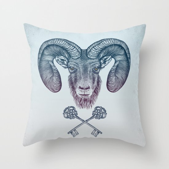 The Ram (Aries) Throw Pillow