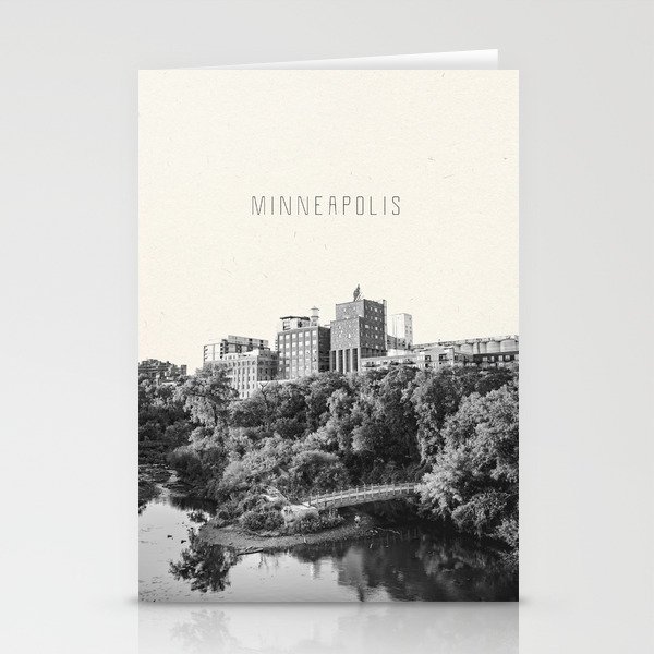 Minneapolis Architecture | Black and White Photography and Texture Stationery Cards