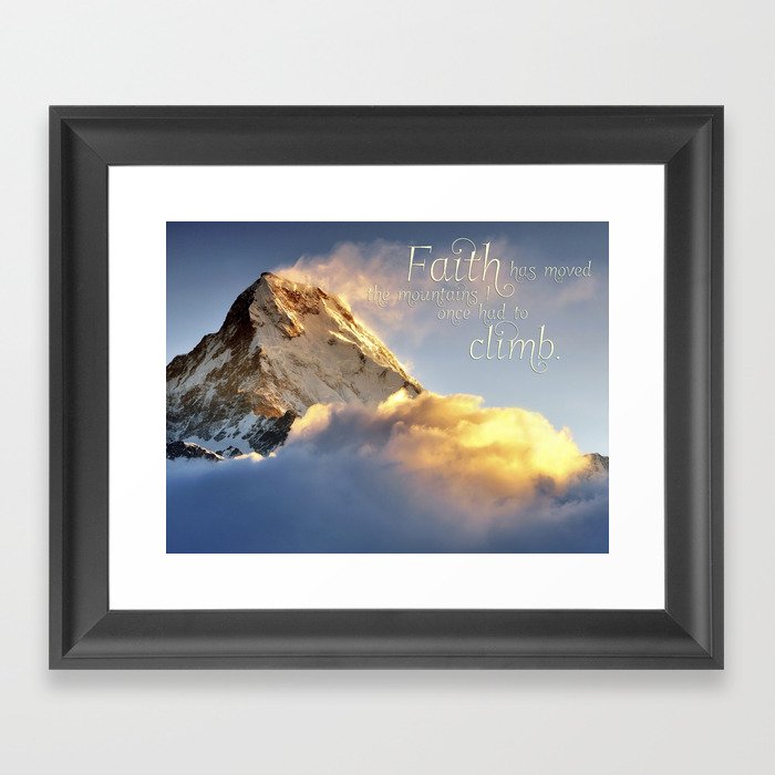 Faith Poster Framed Art Print