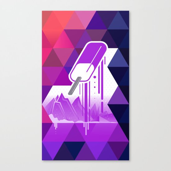 Grape Popsicle Canvas Print