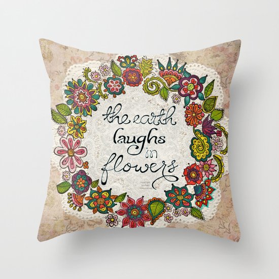 Natural Laughter Throw Pillow