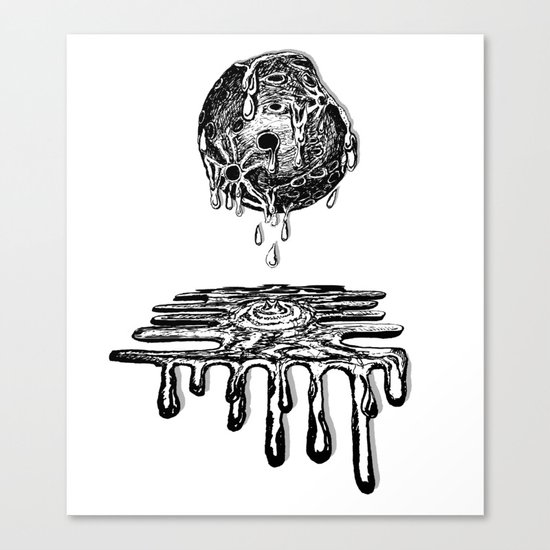 Moon Melt Canvas Print
