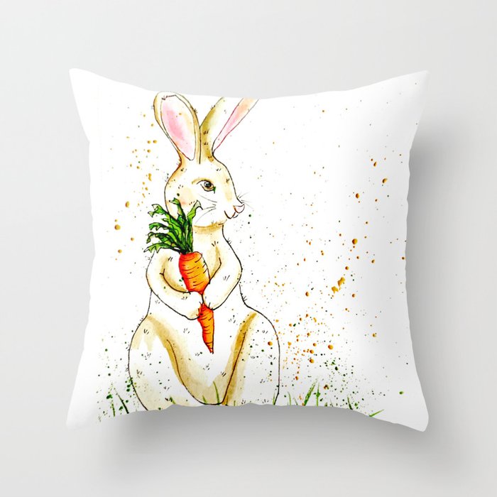 Carrot Love Throw Pillow