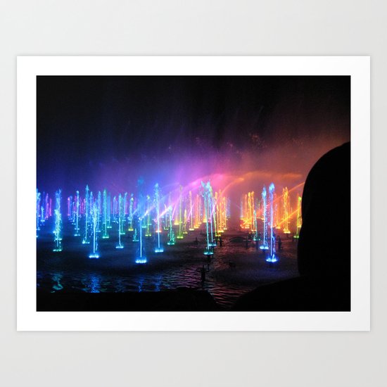 Lights in the Water Art Print
