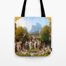 Jean Auguste Dominique Ingres The Golden Age Tote Bag