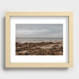 Sunset at Driftwood Beach Recessed Framed Print