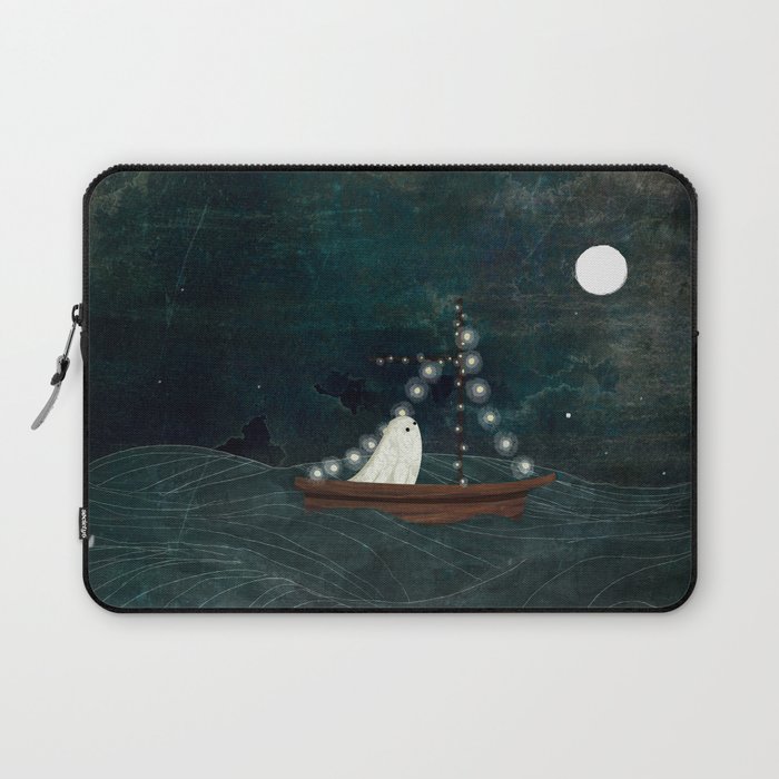 Ghost Boat Ride Laptop Sleeve