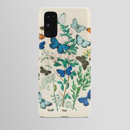 Butterflies and Flowers Vintage Illustration 6 Android Case