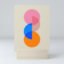 Geometric Balanced Woodblocks Mini Art Print