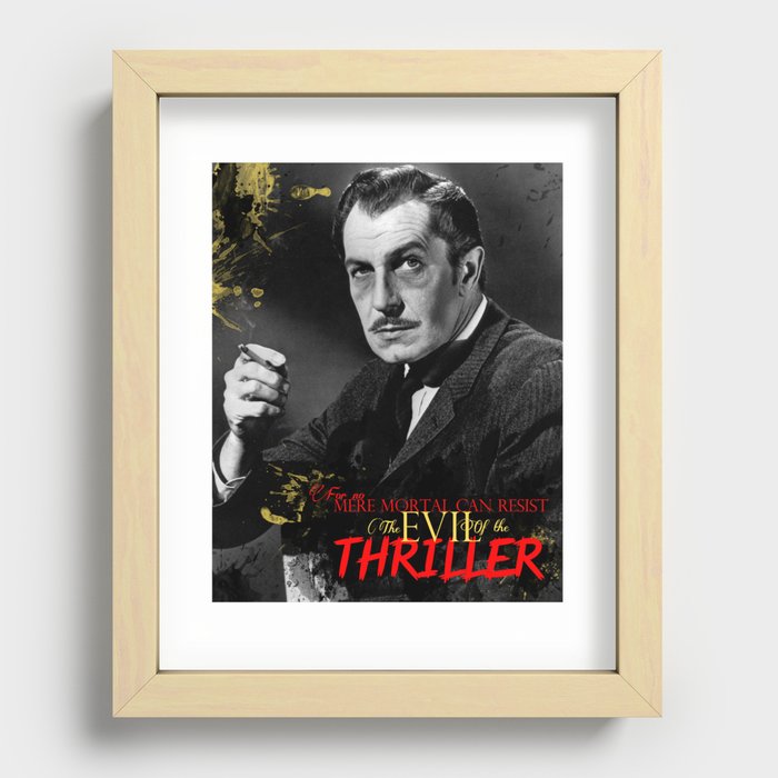 The Evil of the Thriller, Vincent Price Recessed Framed Print