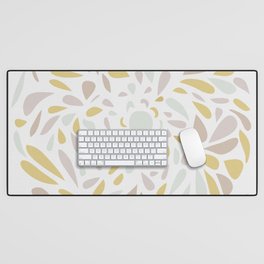 Circle Flower Love Desk Mat