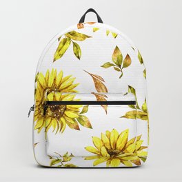 Yellow Sunflowers Contemporary Graphic Art Pattern Backpack | Modernsunflowers, Artsysunflowersart, Graphicdesign, Trendysunflowers, Sunflowerpattern, Cutesunflowersart, Yellowsunflowers, Sunflowerspattern, Cheerfulsunflowers, Vibrantsunflowers 