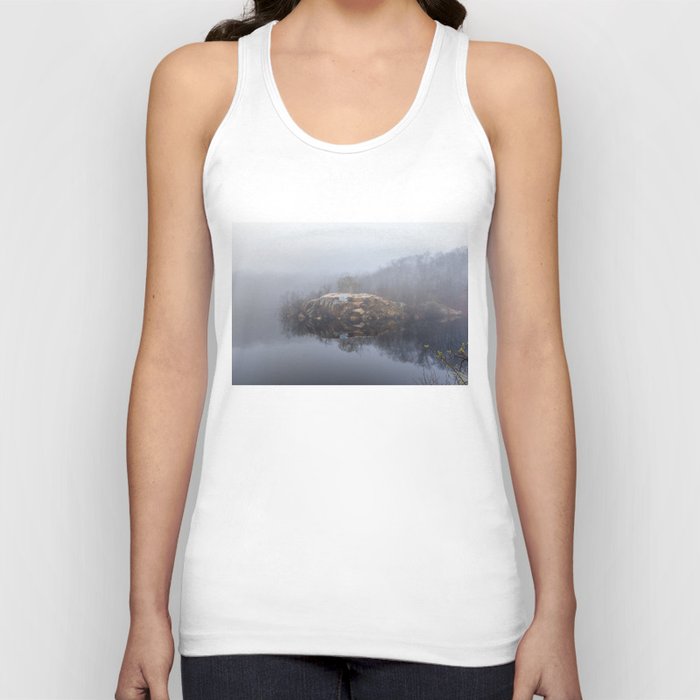 Foggy morning at the Quarry Tank Top