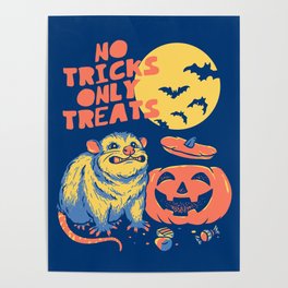 Halloween Possum - No Tricks Only Treats Poster