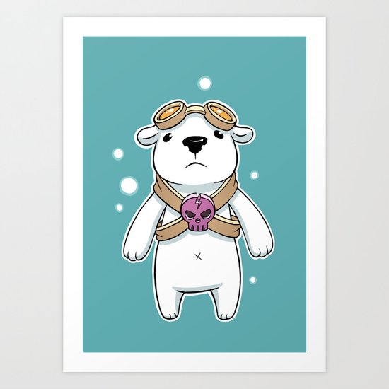 Polar Pilot Art Print