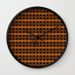 New Optical Pattern 120  pixel art Wall Clock