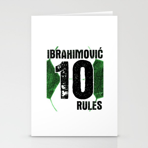 Ibrahimovic 10 Rules Stationery Cards
