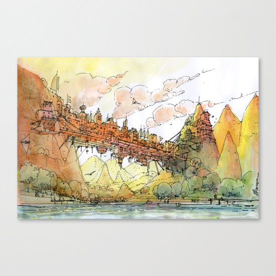 La Citta' Ponte Canvas Print