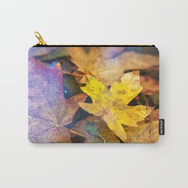 Bigleaf Maple Leaves Carry-All Pouch | Photo, Digital, Natural, Seasonal, Autumnal, Colors, Nature, Abstract, Leaves, Fall 