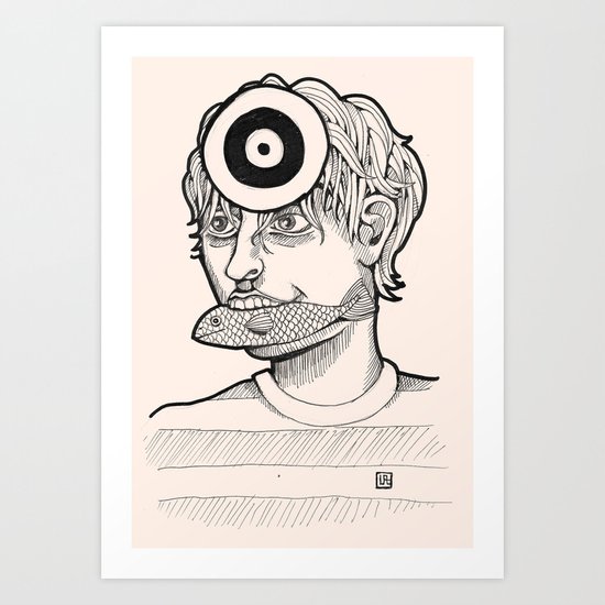 Fish'n'target Art Print