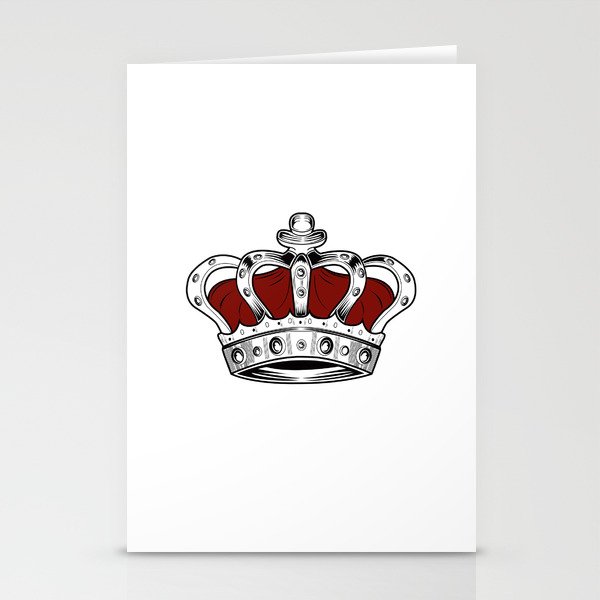 Crown - Red Stationery Cards