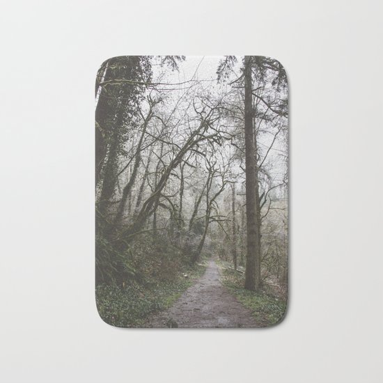 Frosty Forest Path Bath Mat