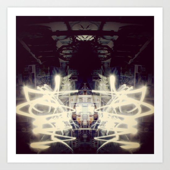Lights & Mirrors Art Print