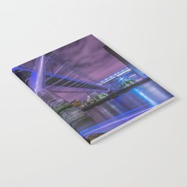 Great Britain Photography - Beautiful Bridge In London Surrounded By Lights Notebook