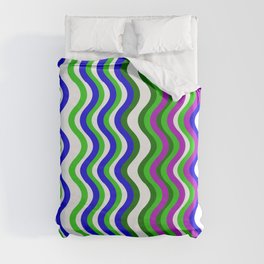 Waves or zigzags Duvet Cover