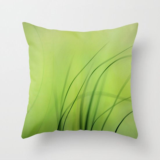 Sway (Grass) Throw Pillow