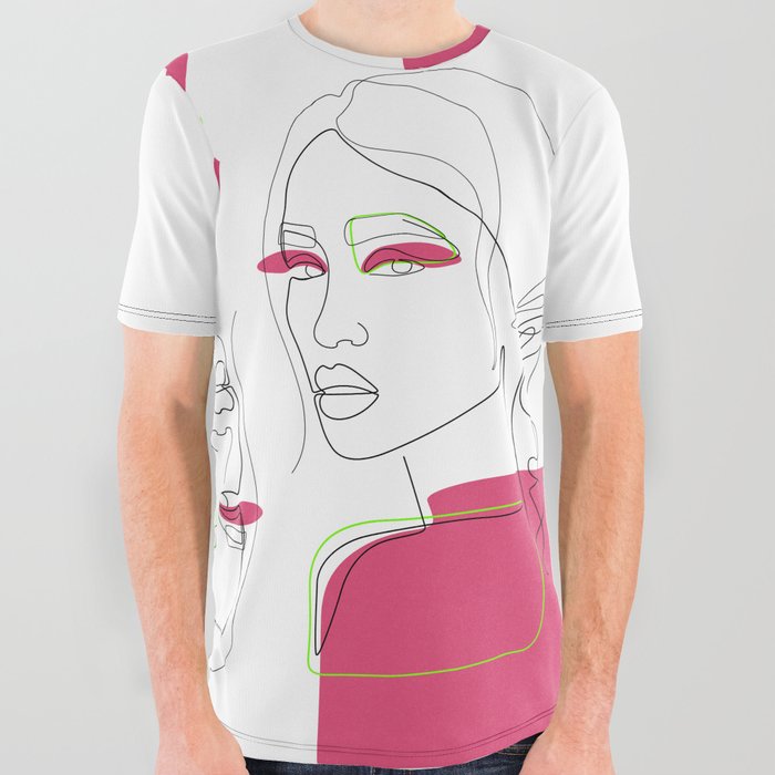 In The Pink All Over Graphic Tee