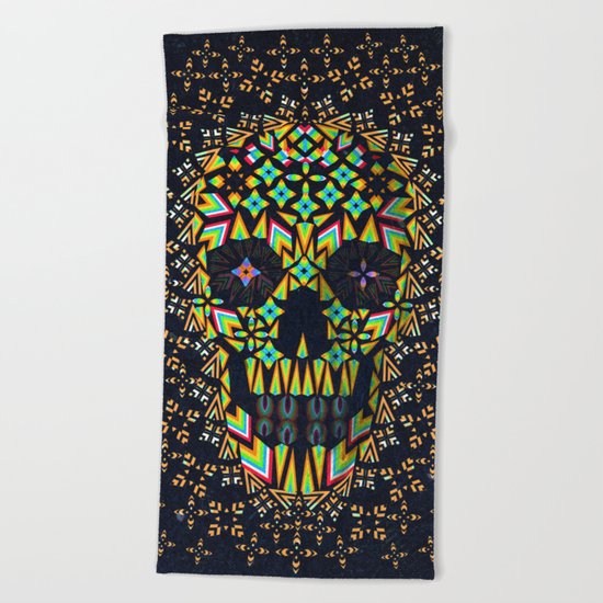 Skull 6 Beach Towel