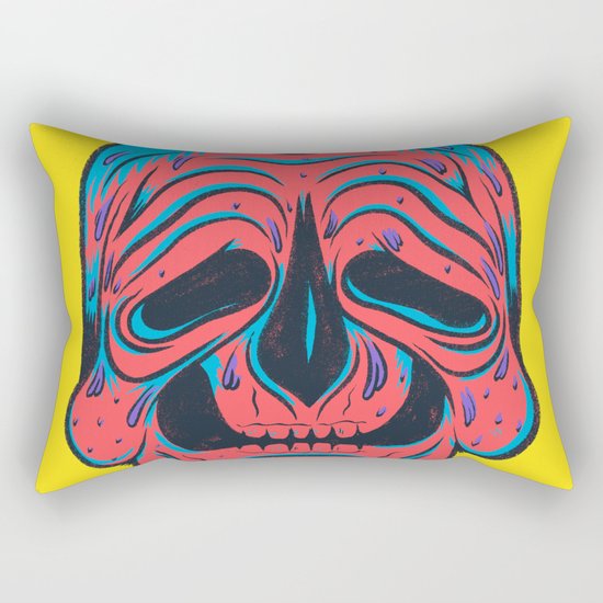 SLOPPY SKULL Rectangular Pillow