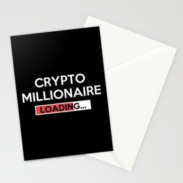 Crypto Millionaire Loading Stationery Card