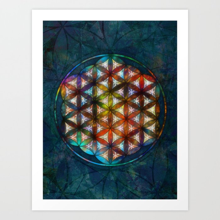 The Flower of Life Symbol Art Print