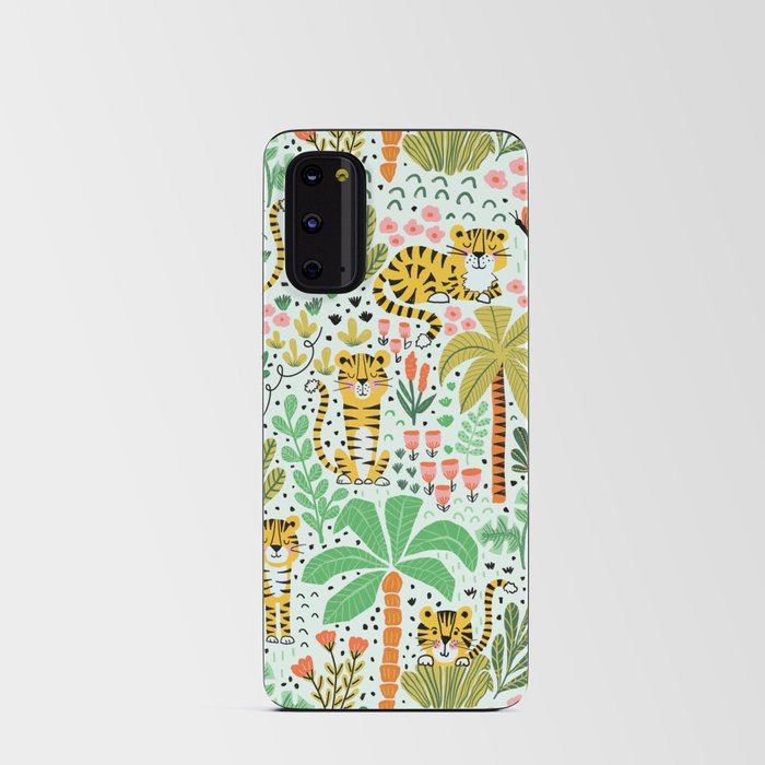 Cute Tiger Jungle Pattern Android Card Case