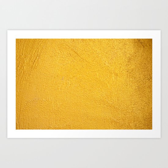 GOLDEN WALL / TEXTURE Art Print