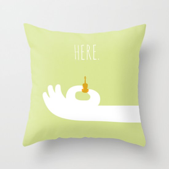 World's Smallest Violin Throw Pillow