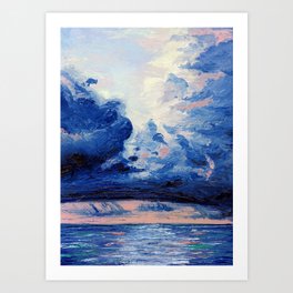 The pastel storm Art Print
