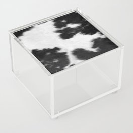 Black and White Cowhide Hygge  Acrylic Box