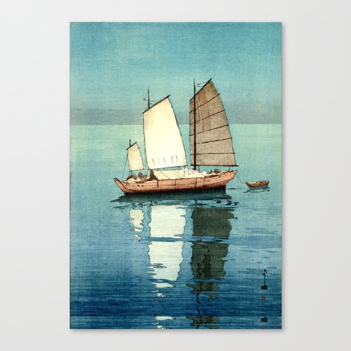 Sailing Boats Yoshida Hiroshi Canvas Print