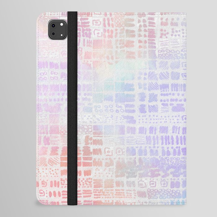 pastel cloudy sky ink marks hand-drawn collection iPad Folio Case